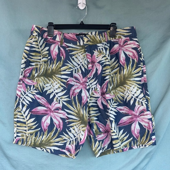 Scotch & Soda Men’s Size 36 Twilt Loose Fit Hawaiian Floral Shorts NWT Tropical - Picture 1 of 7